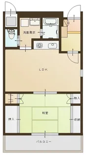 きらら白鳥【3階】の間取り
