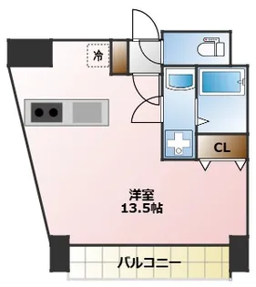 グランエクラ今宮戎【9階】の間取り