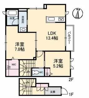 ダイアナ【2階】の間取り