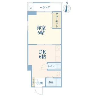 サンライズ南品川【3階】の間取り