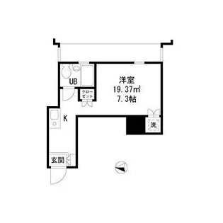 ダイヤモンドレジデンス新宿【5階】の間取り