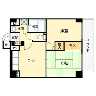 アティーナ守口【9階】の間取り