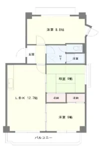 奥センチュリーハイツI【3階】の間取り