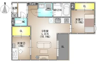 REGALEST 今【2階】の間取り