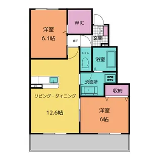シダーヒルズ東山 B【1階】の間取り
