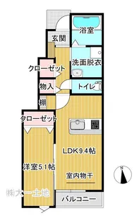 right bright AP(ライトブライトAP)【1階】の間取り