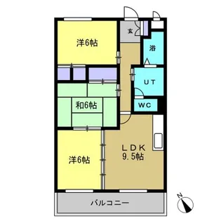 グリーンパーク新舞子【2階】の間取り