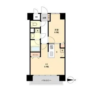 アーバンフラッツ青葉小田原【2階】の間取り