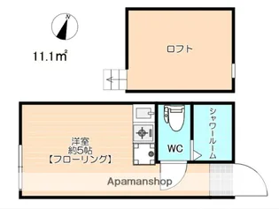 ユナイト栄町通ラ・プレミアーノ【2階】の間取り