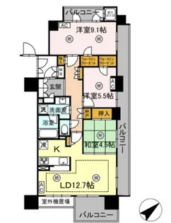 プラウド泉中央マークス【2階】の間取り