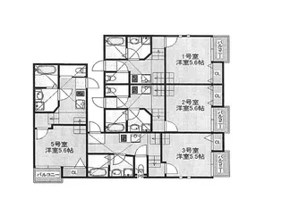 Creo Prendre 箱崎駅前【1階】の間取り