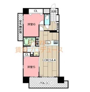 THE SQUARE・Royal Terrace【5階】の間取り