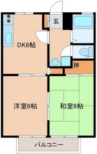 エバー・グリーン大富【2階】の間取り