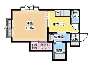 モンベール高見台【2階】の間取り