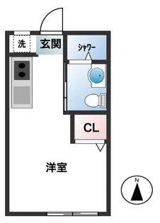 エスケーハイツ大森【1階】の間取り