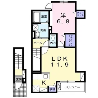 M・アーバンヒルズ府中【2階】の間取り