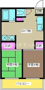 サンライズ行徳【2階】の間取り