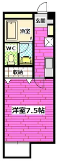 フォブール高志【1階】の間取り