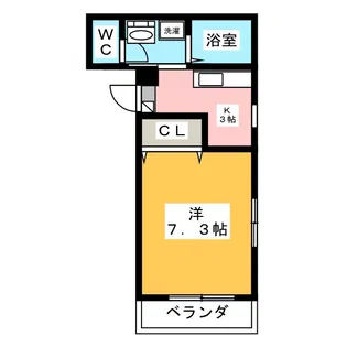 メゾンクレール【2階】の間取り
