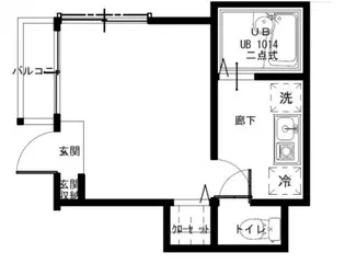 アカツキ小岩【1階】の間取り