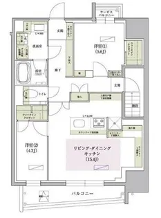 アーバネックス西天満II【2階】の間取り