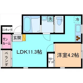 オリヴィエ【1階】の間取り