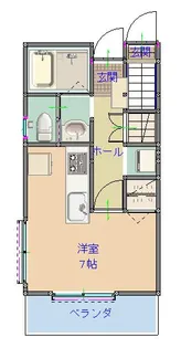 エクラ【1階】の間取り