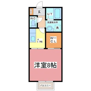 ルミエール月美【2階】の間取り