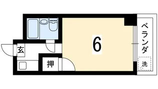 1Kの間取り画像