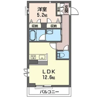 エミネンスゲン【1階】の間取り