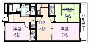 パナグレープ【4階】の間取り