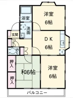 TOWNサンロイヤル【2階】の間取り
