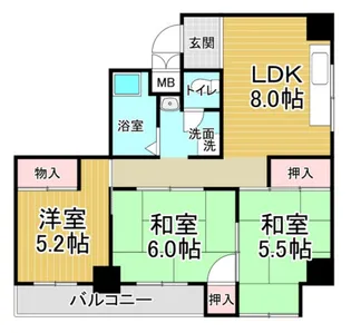 第2吉岡ビル【5階】の間取り