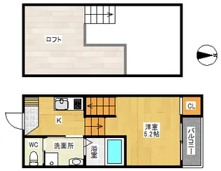 愛知県名古屋市中村区二ツ橋町2【アパート】の間取り