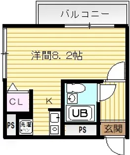 セシリア野崎【1階】の間取り