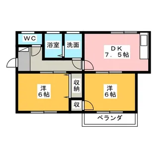メルベーユ【2階】の間取り