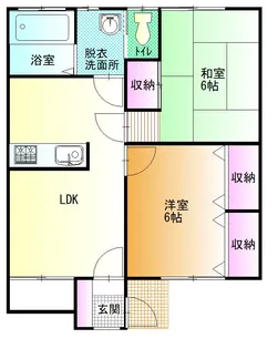 フォレストヴィラ足利【1階】の間取り