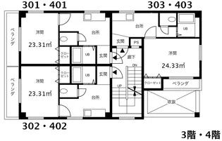 クレッシェンド昭和【3階】の間取り