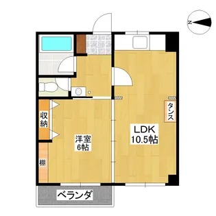 ハイツ本町【2階】の間取り
