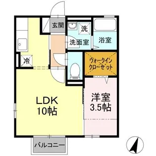 ボン・ヴォヤージュII【2階】の間取り