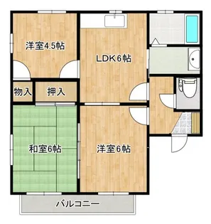 アーバンハイツ小路口 F【2階】の間取り