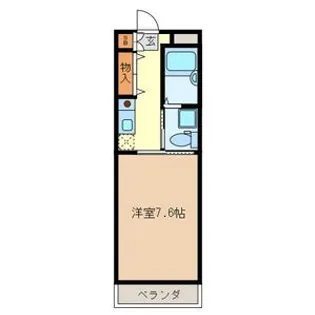 オンワード谷塚【1階】の間取り