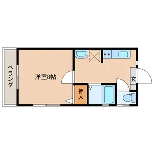 ヴァン・デ・ヴェル【2階】の間取り