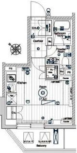 メイクスデザイン芝公園【5階】の間取り