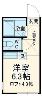 ユナイト星川メリフィールド【1階】の間取り