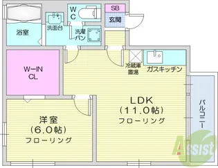 スイートメゾン【1階】の間取り