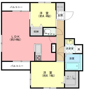マルセル・プルースト【2階】の間取り