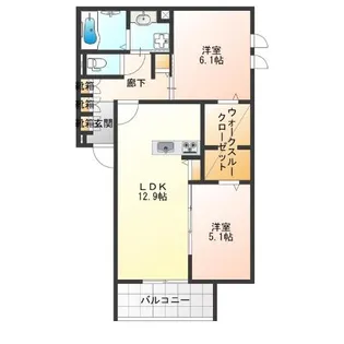 Maison Espoir IV【2階】の間取り