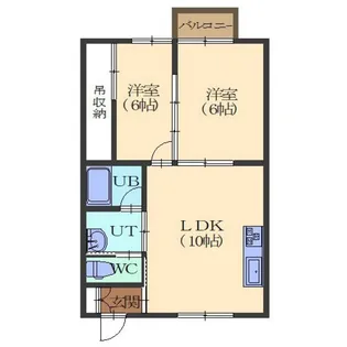 センティール五稜郭【2階】の間取り