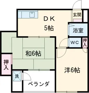 2DKの間取り画像